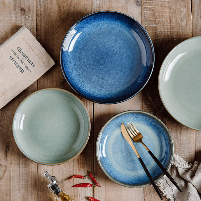 Creative Personality Deep Round Ceramic Dish