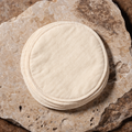 Cream reusable bamboo nursing pads