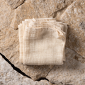 Natural cream bamboo muslin cloth set