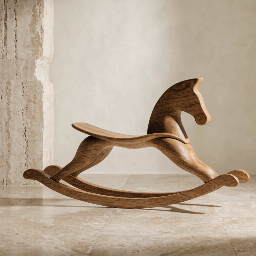 Heirloom Rocking Horse — Solid Oak