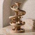 Sculptural Wooden Marble Run