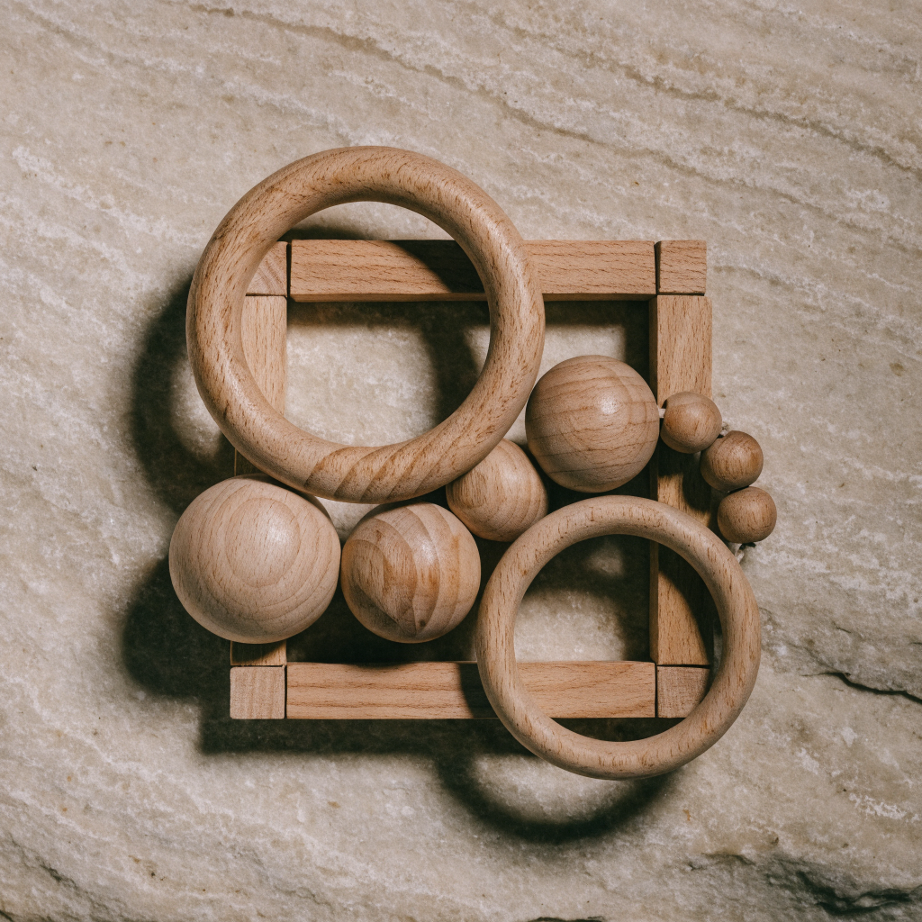 Wooden Grasping Rings Mobile