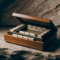 Cased Mahjong Set — Bamboo & Bone