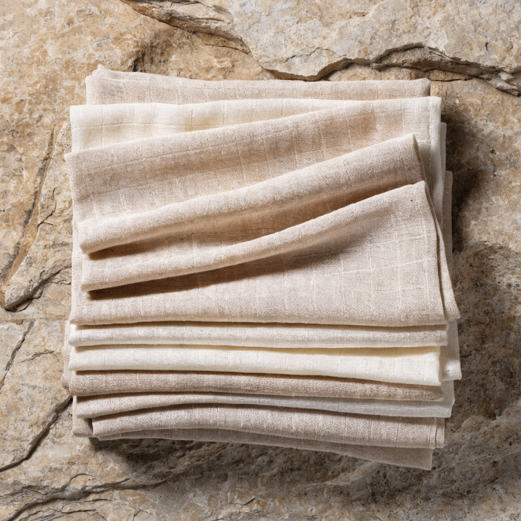 Bamboo Muslin Squares — Set of 6