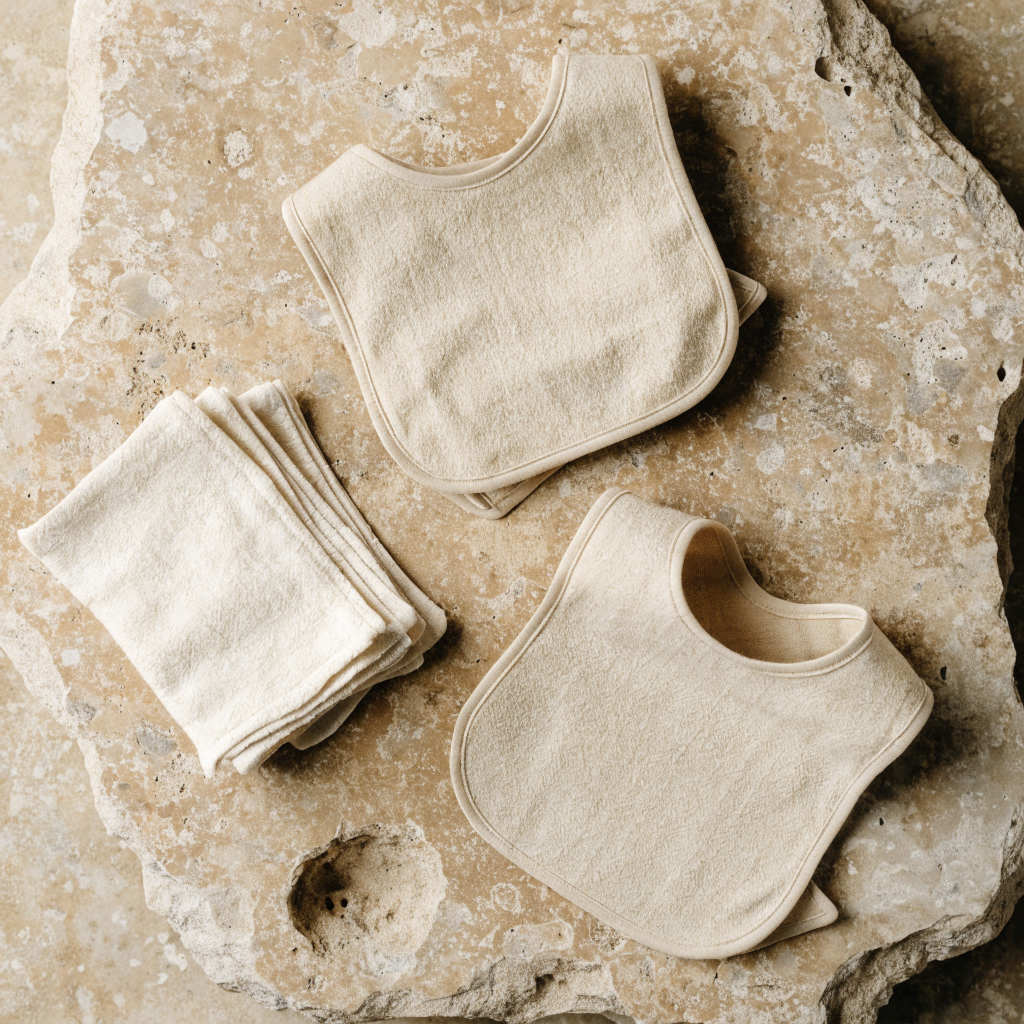 Bamboo Everyday Bib & Wipe Set