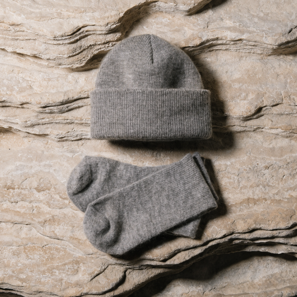 Cashmere Beanie & Socks Set