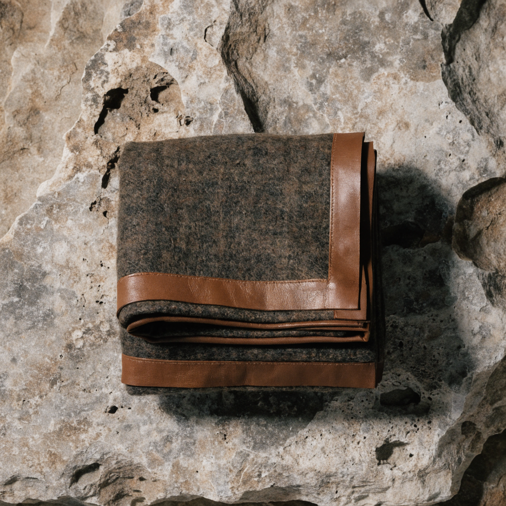 Wool & Leather Reading Throw