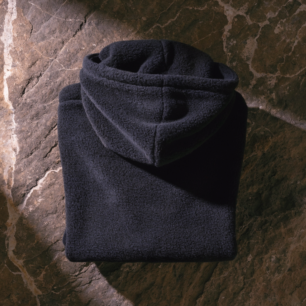 Elite Warm-Up Robe — Thermal Hooded, Onyx