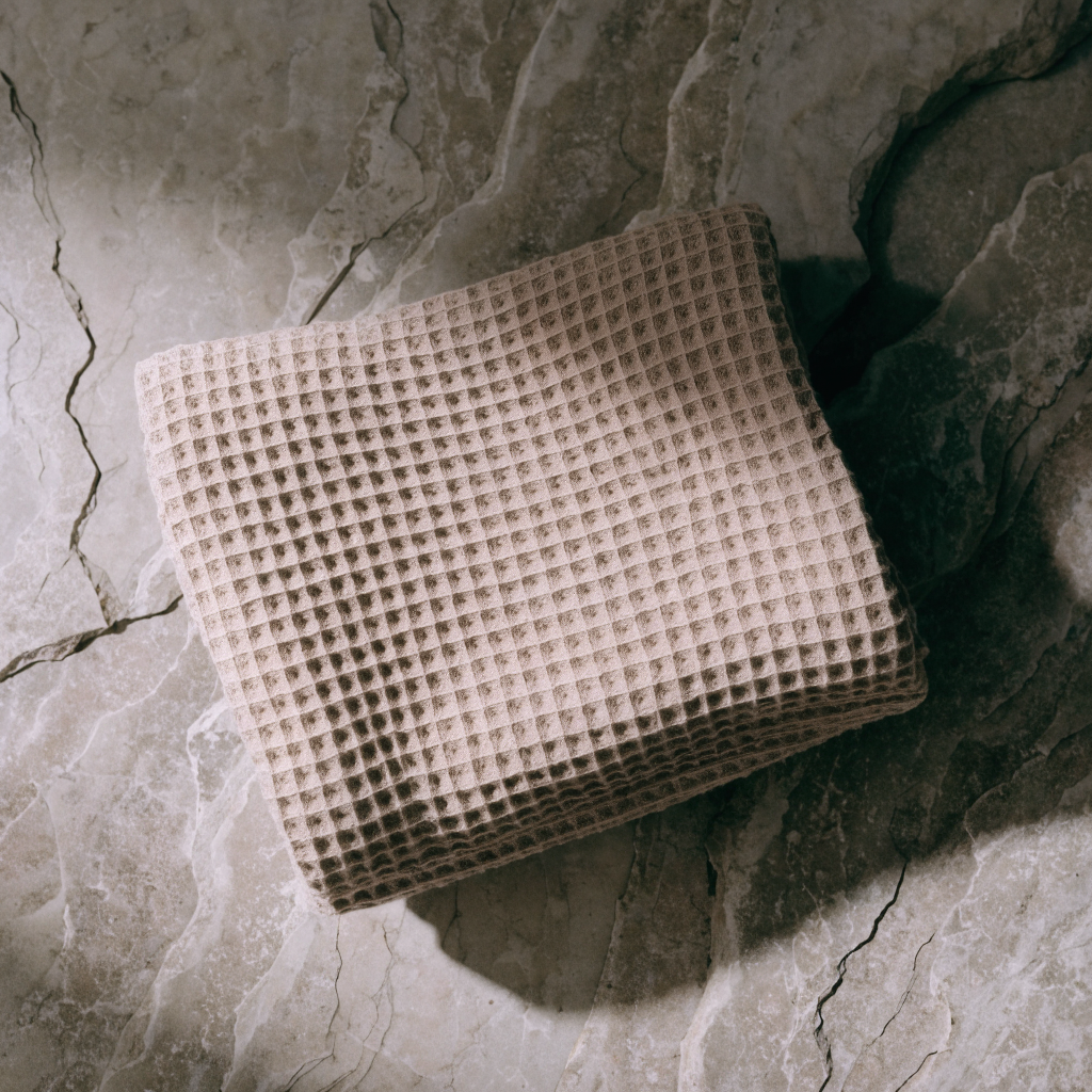 Luxury Waffle Lounge Robe — Oat