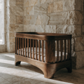 Hand-Built Solid Walnut Heirloom Crib