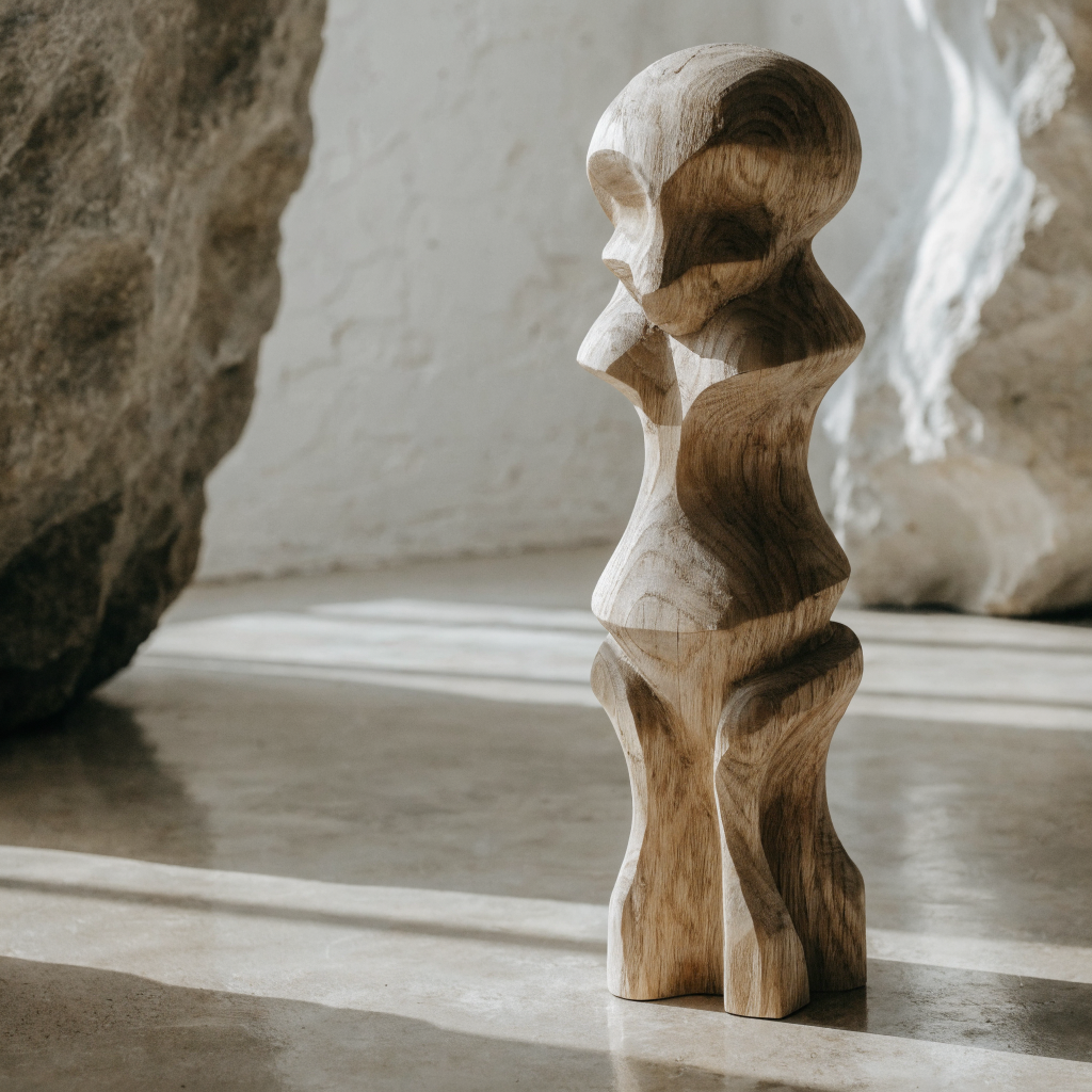 Hand-Carved Growth Totem — Bespoke