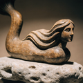 Carved Wooden Mermaid Figurehead
