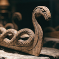Carved Norse Longship Prow — Tabletop