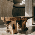 Live-Edge Timber Console Table — Monumental