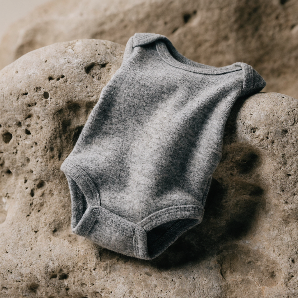 Heather-grey thermal winter bodysuit