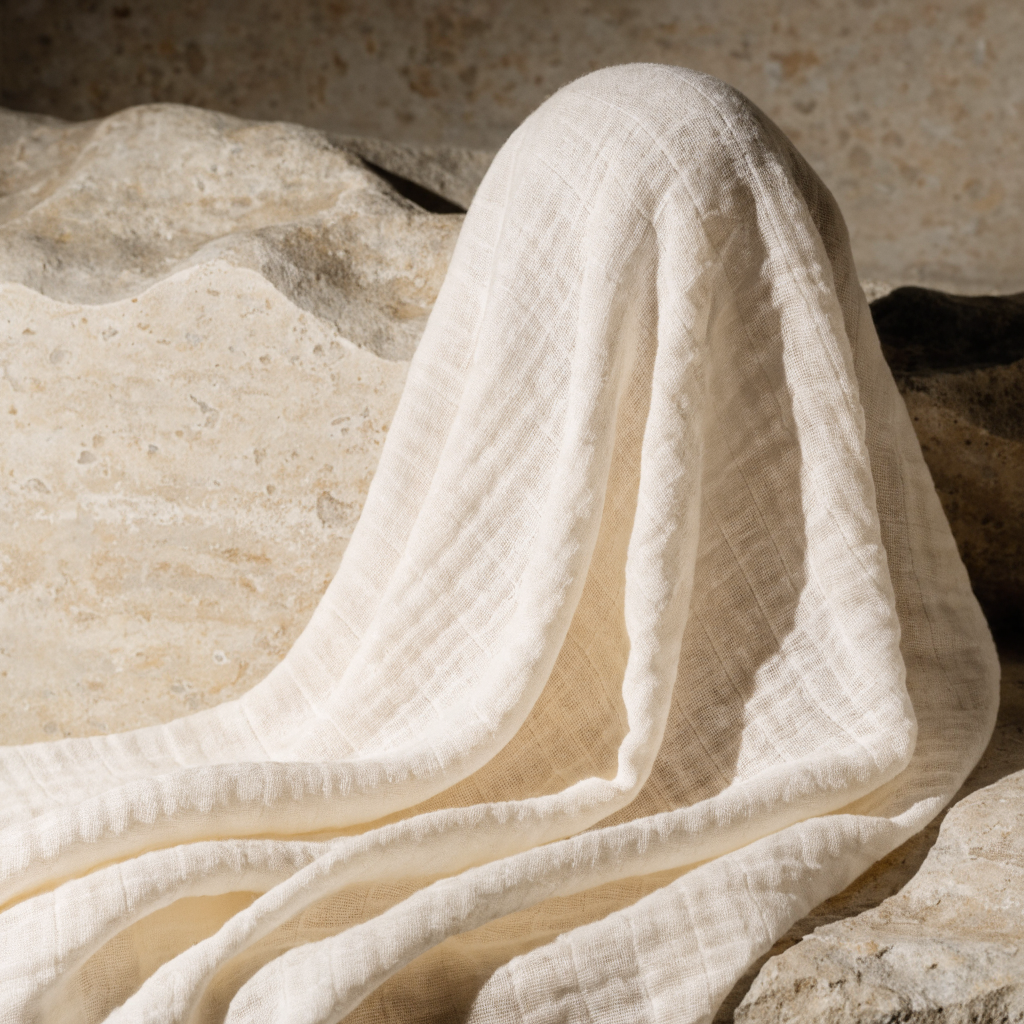 Swaddle blanket extra large ivory